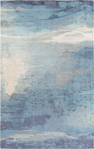 Surya Felicity FCT-8000 Sky Blue Abstract Synthetic Rug Product Image