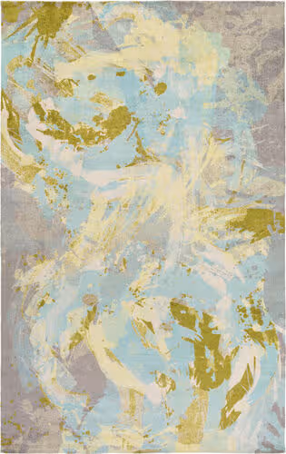 Surya Felicity FCT-8001 Aqua Synthetic Abstract Rug Product Image