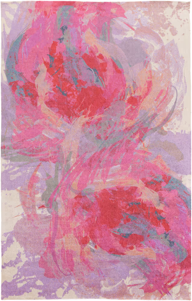 Surya Felicity FCT-8002 Bright Pink Synthetic Abstract Rug