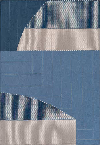 Modern Loom Fulham Fhm-2300 Blue Hand Woven Cotton Rug Product Image