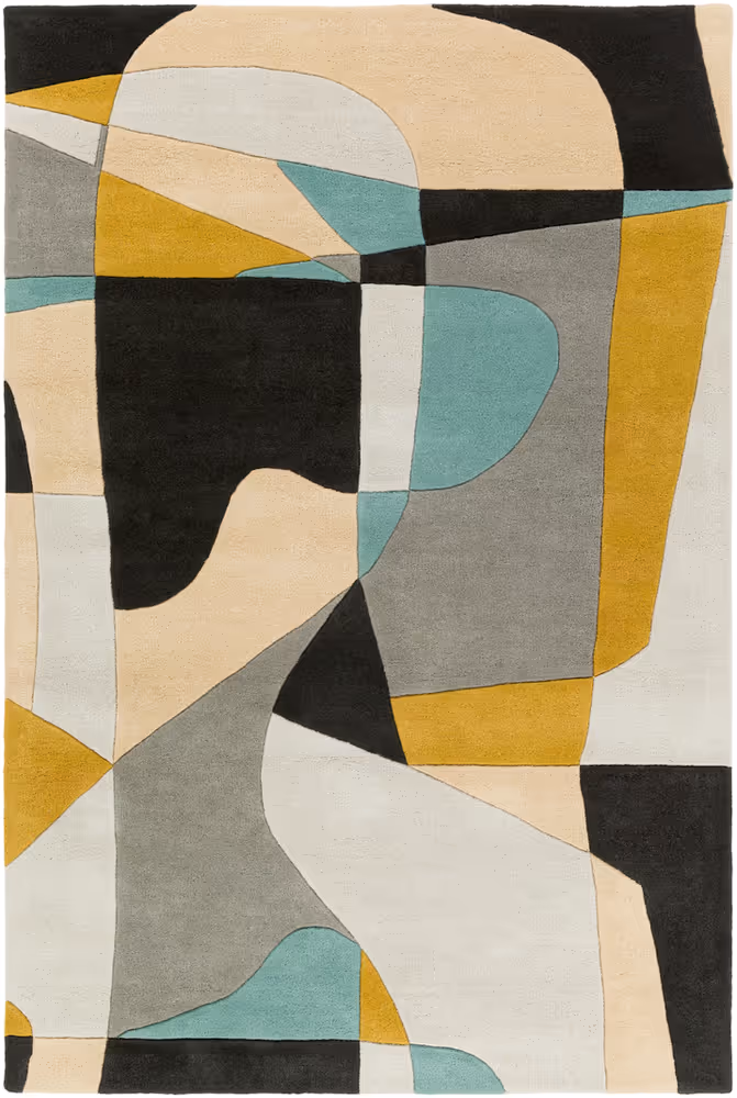 Surya Forum FM-7194 Olive Wool Abstract Rug