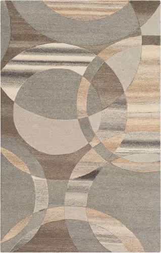 Surya Forum FM-7210 Dark Brown Wool Abstract Rug Product Image
