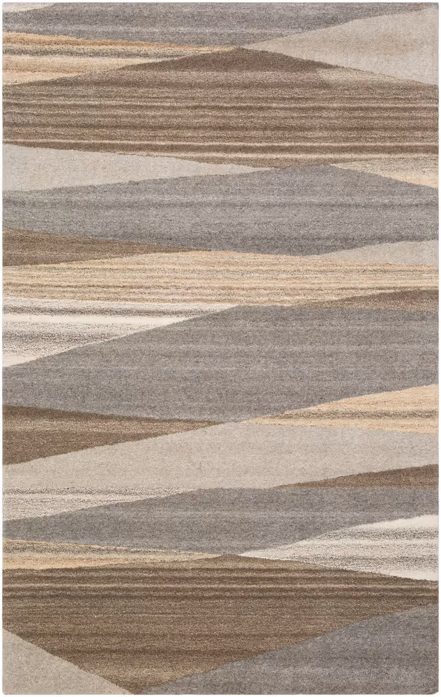 Surya Forum FM-7211 Dark Brown Abstract Wool Rug