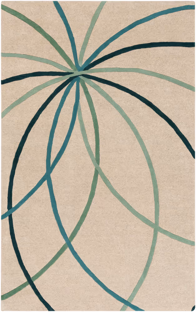 Surya Forum FM-7216 Grass Green Abstract Wool Rug