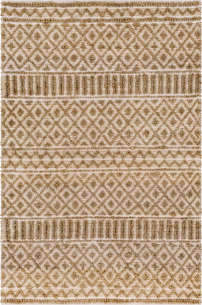 Farmhouse Naturals FNS-2300 Brown Cotton Natural Fiber Rug