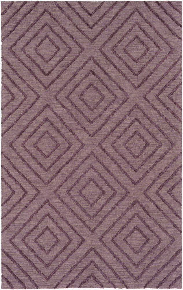 Surya Gable GBL2012 Dark Purple Abstract Cotton Rug from the Modern