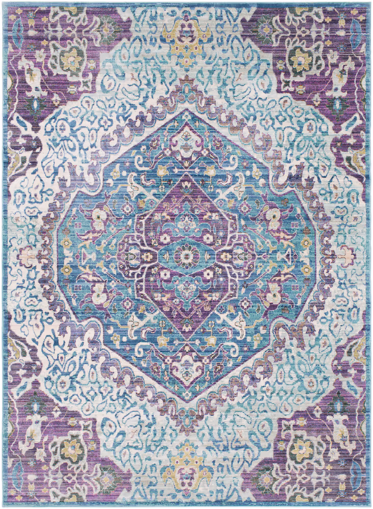 Surya Germili GER-2304 Bright Purple Traditional Synthetic Rug