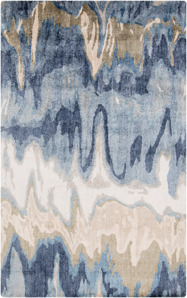 Surya Gemini GMN4021 Beige Silk Abstract Rug from the Modern Rug