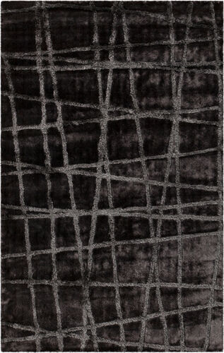 Surya Graph GRP-2001 Charcoal Abstract Shag Rug Product Image