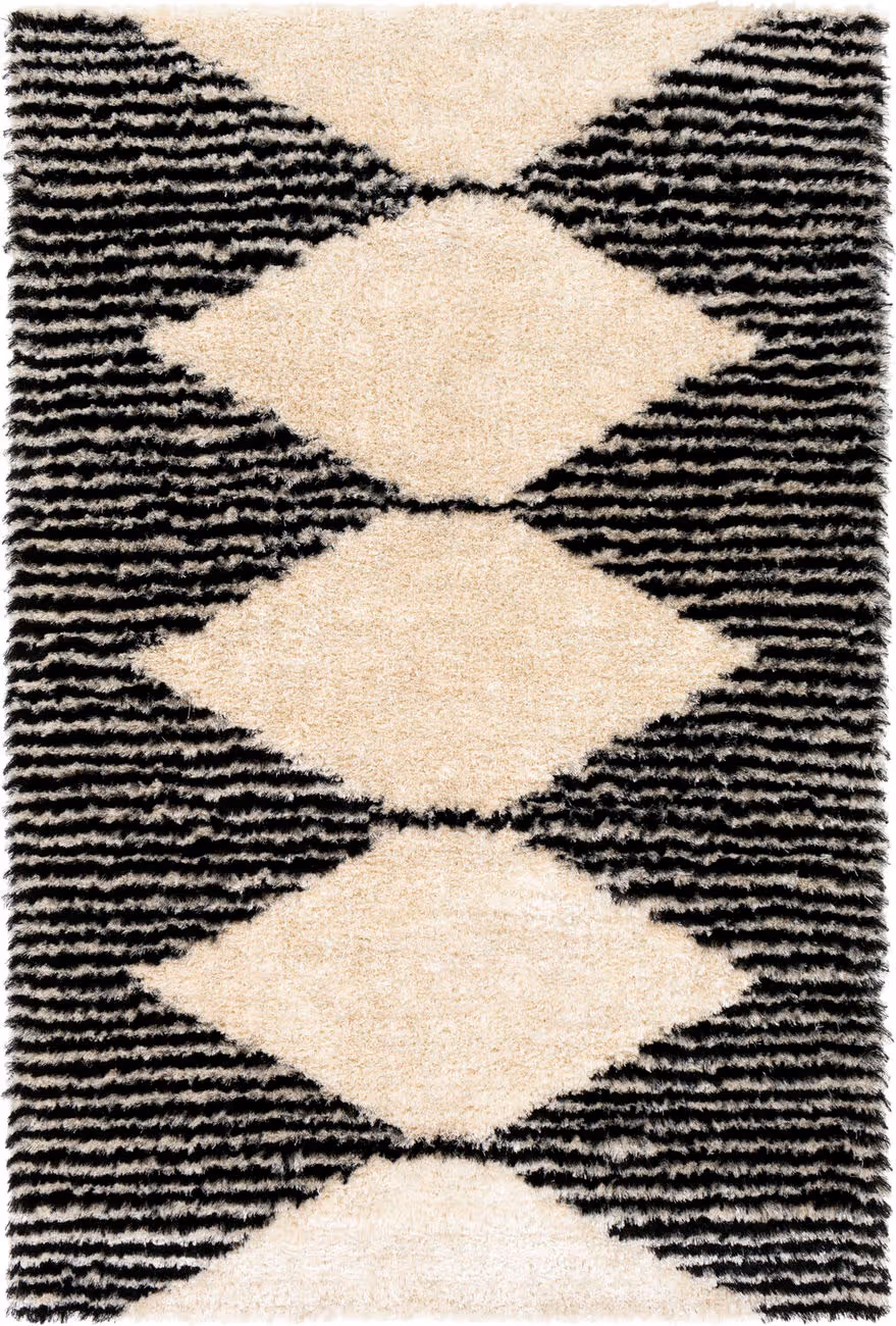 Surya Gibraltar GIB-2301 Black Hand Tufted Synthetic Rug
