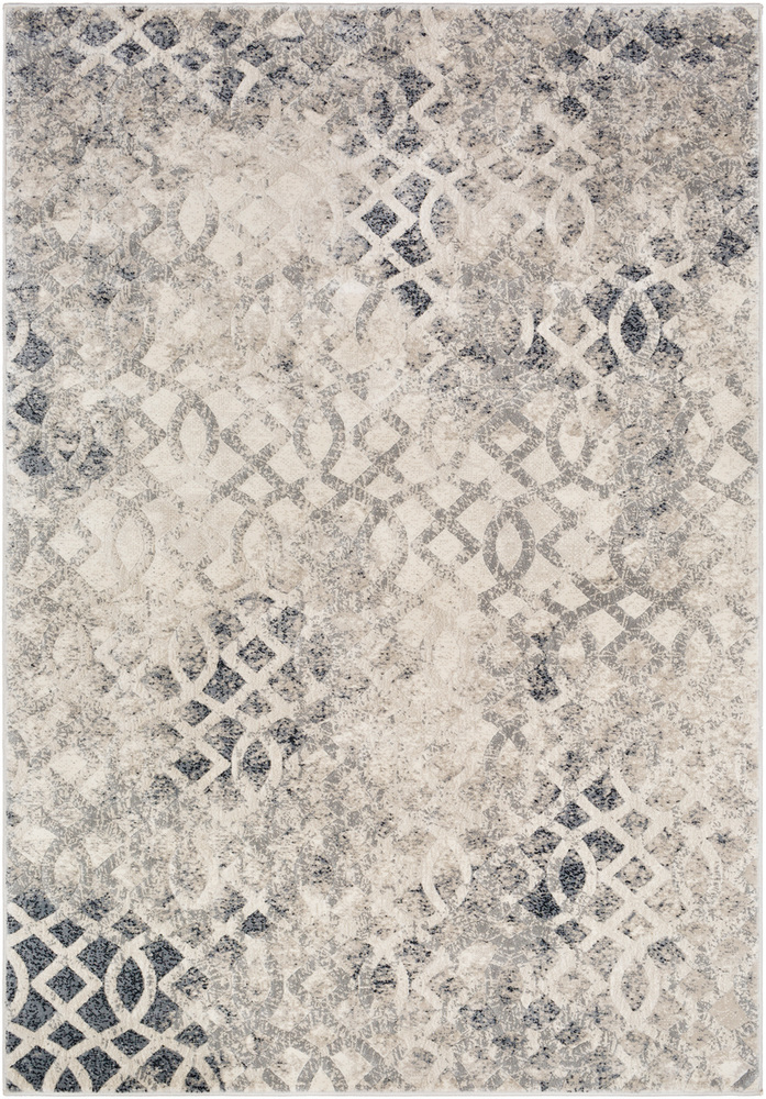 Surya Cash HAC-2307 Medium Gray Abstract Synthetic Rug from the Modern ...