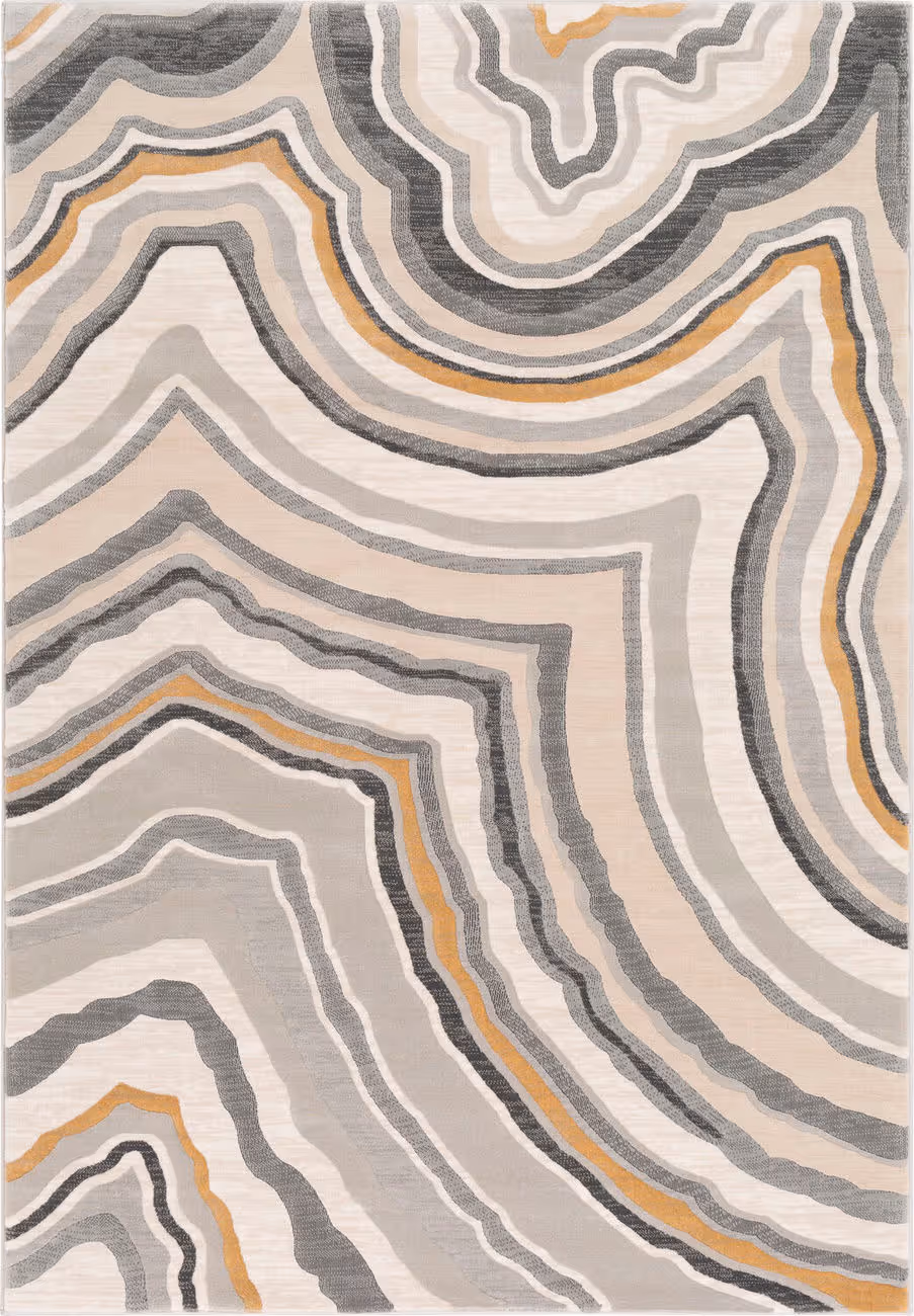 Surya Cash HAC-2312 Biege Synthetic Abstract Rug