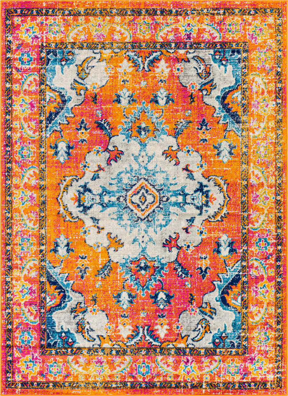 Modern Loom Harput HAP-1118 Multi-Colored Power Loomed Synthetic Rug