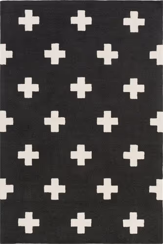 Surya Hilda HDA-2391 Black Wool Abstract Rug Product Image