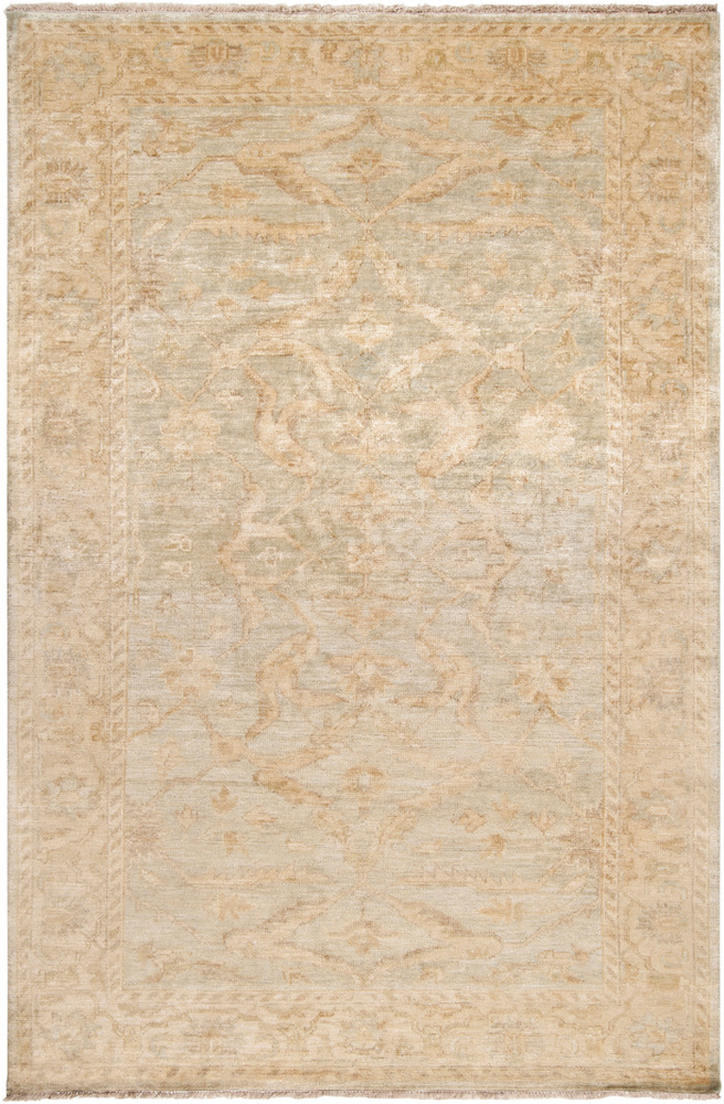 Surya Hillcrest HIL9010 Wheat Bordered Wool Rug from the Assorted