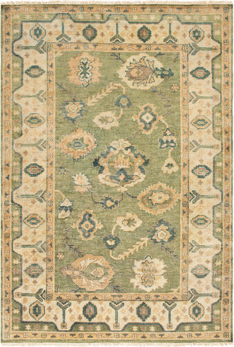 Hillcrest HIL-9017 Dark Green Traditional Wool Rug Product Image