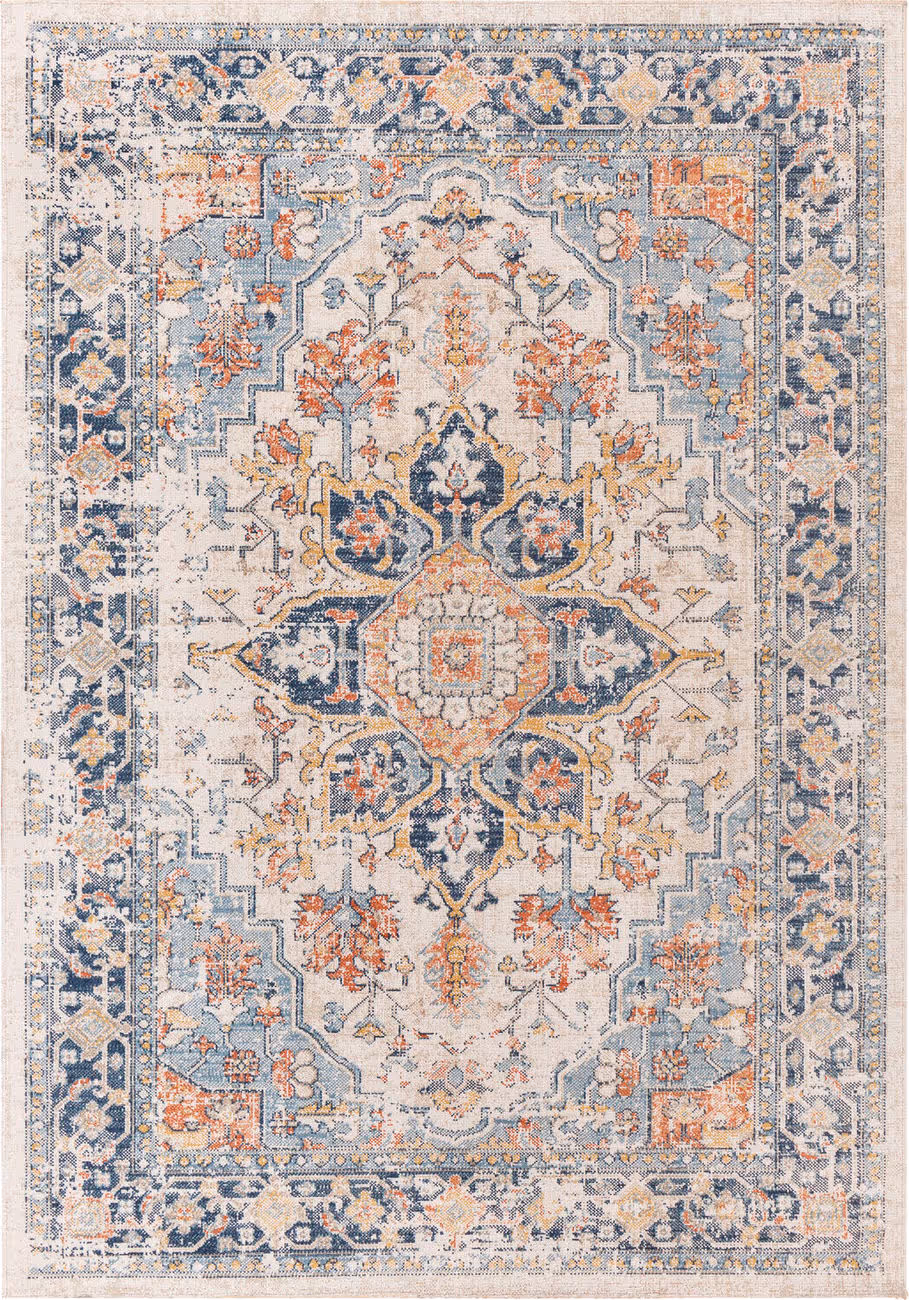 Modern Loom Huntington Beach HTB-2300 Multi-Colored Power Loomed Synthetic Rug
