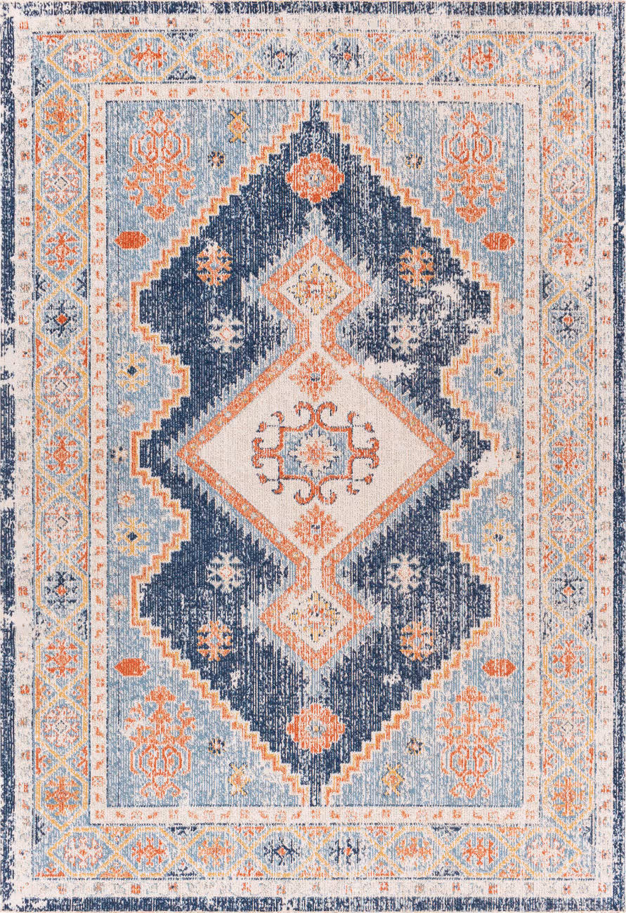 Modern Loom Huntington Beach HTB-2303 Multi-Colored Power Loomed Synthetic Rug