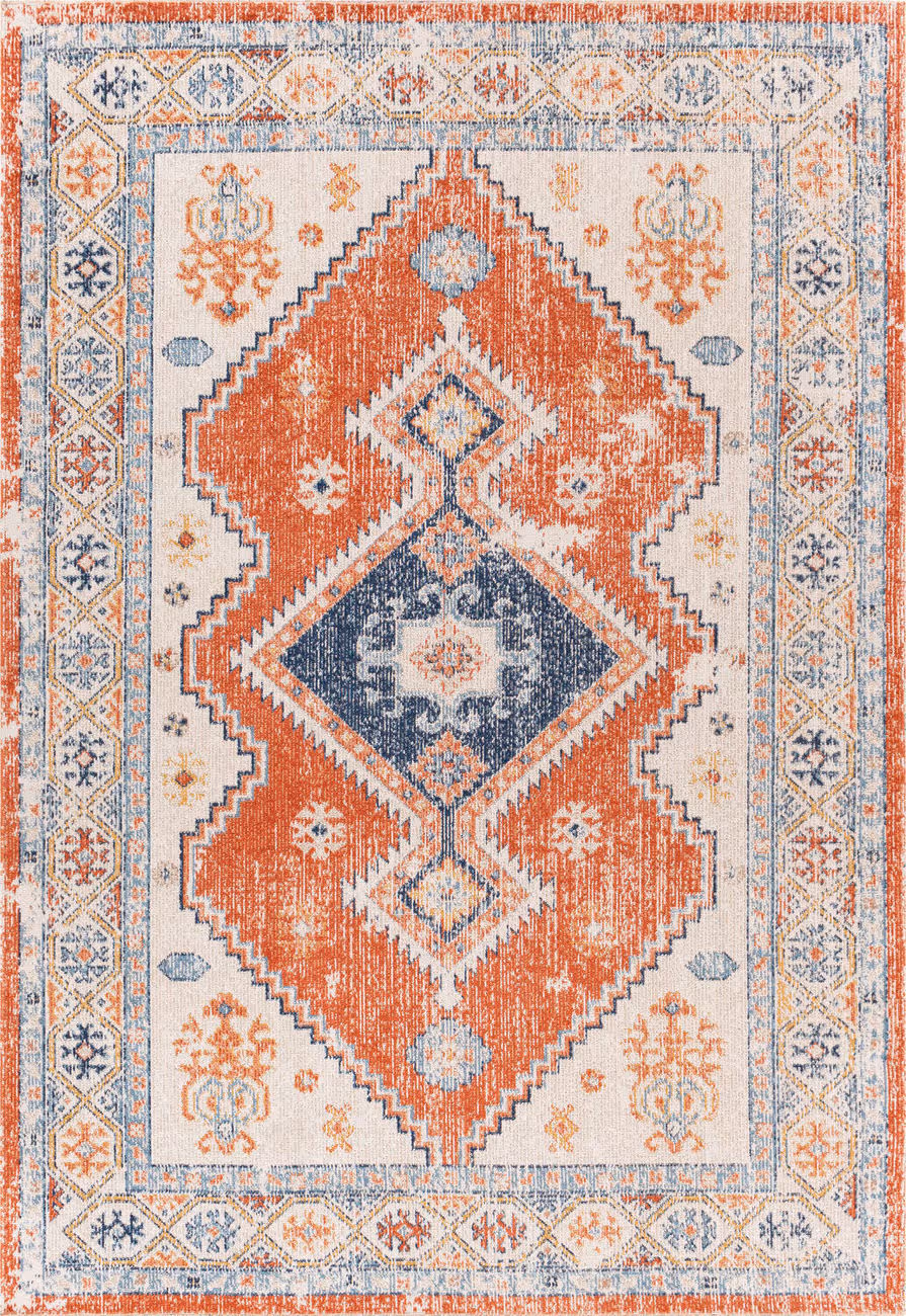 Modern Loom Huntington Beach HTB-2304 Multi-Colored Power Loomed Synthetic Rug