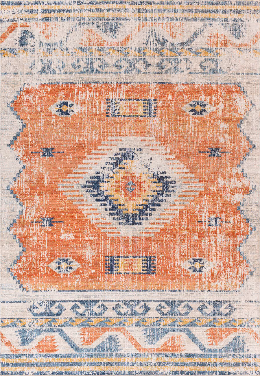 Modern Loom Huntington Beach HTB-2306 Multi-Colored Power Loomed Synthetic Rug