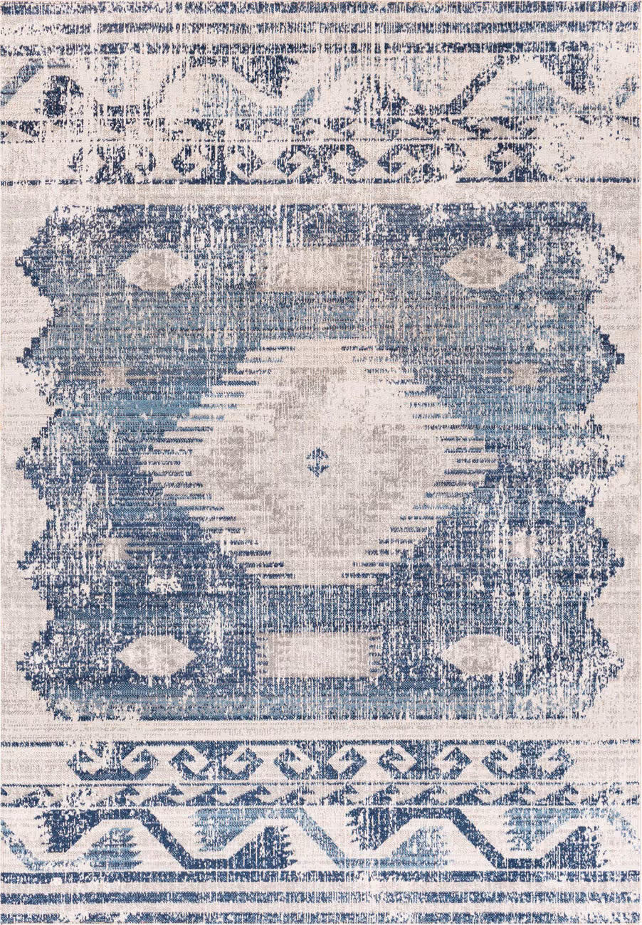 Modern Loom Huntington Beach HTB-2307 Blue Power Loomed Synthetic Rug