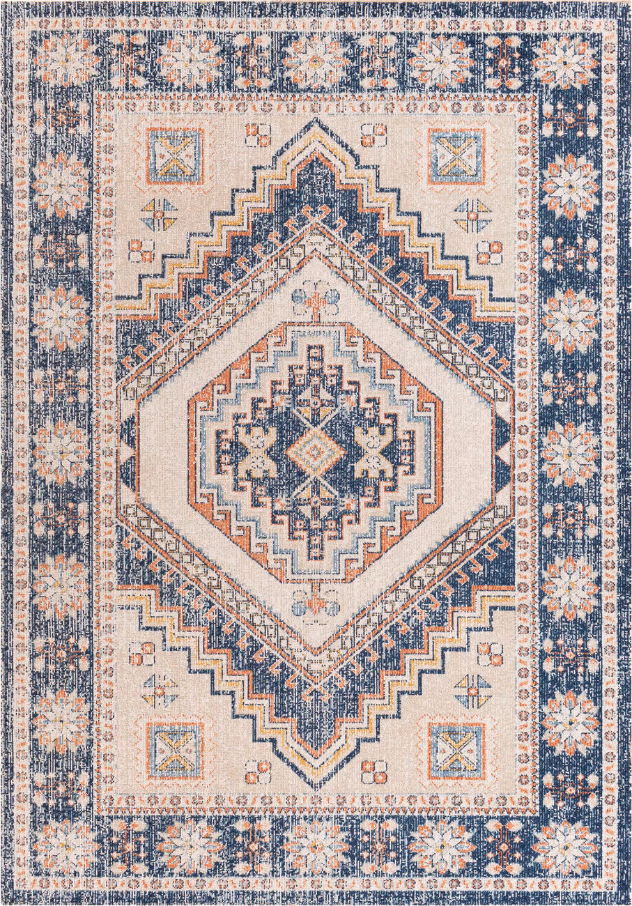 Modern Loom Huntington Beach HTB-2308 Multi-Colored Power Loomed Synthetic Rug