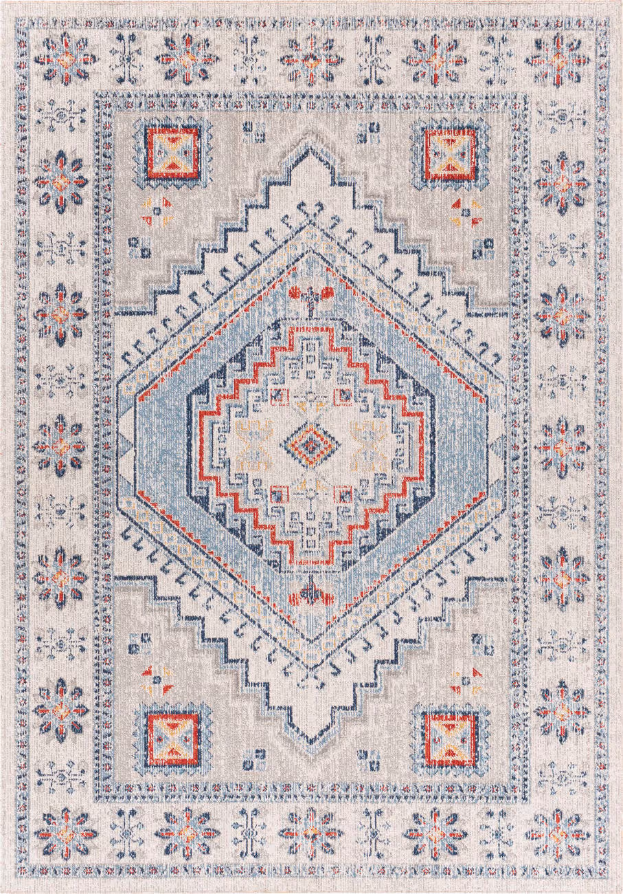 Modern Loom Huntington Beach HTB-2309 Multi-Colored Power Loomed Synthetic Rug