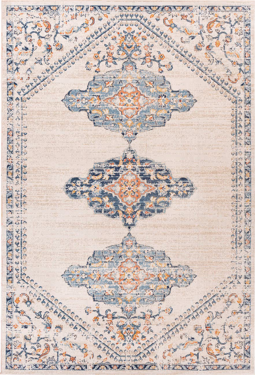 Modern Loom Huntington Beach HTB-2316 Multi-Colored Power Loomed Synthetic Rug