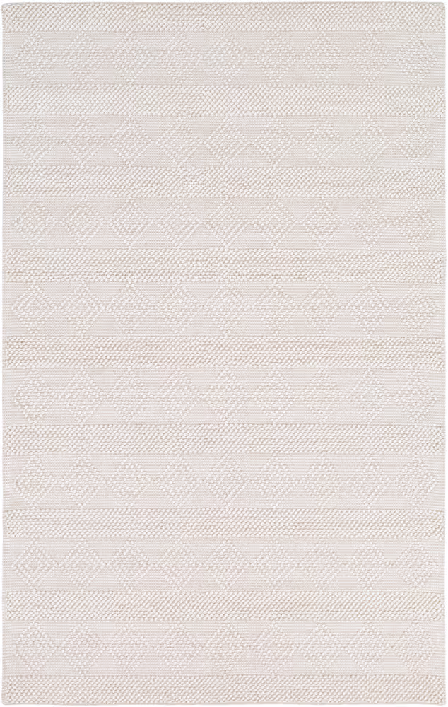 Surya Hygge HYG-2302 White Wool Patterned Rug