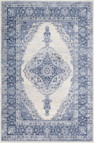 Alchird ALD-2305 Blue Bordered Traditional Rug Product Image