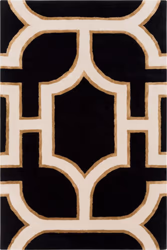 Surya Intermezzo INE-1000 Black Synthetic Transitional Rug Product Image