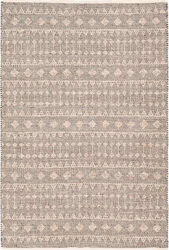 Surya Ingrid Ing 2000 Black Patterned Wool Rug From The Bauhaus Minimal Design Rugs Collection At Modern Area Rugs
