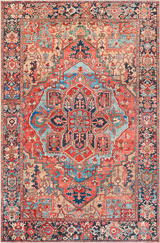 Iris IRS-2310 Bright Red Synthetic Traditional Rug Product Image