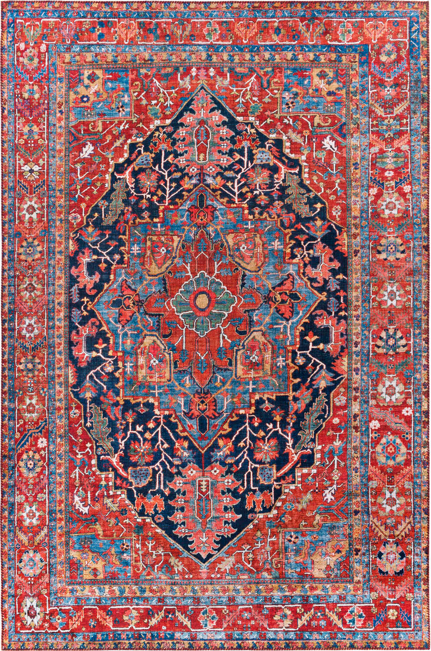 Modern Loom Aldah ALH-2316 Multi-Colored Power Loomed Synthetic Rug