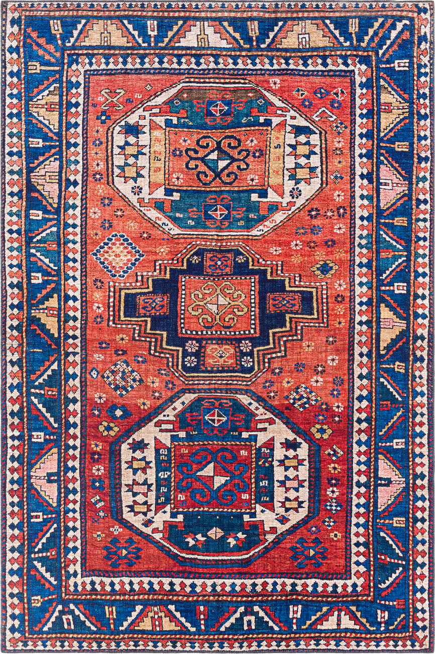 Modern Loom Aldah ALH-2344 Multi-Colored Power Loomed Synthetic Rug