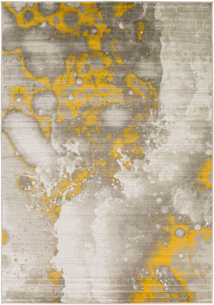 Surya Jax JAX5021 Mustard Abstract Synthetic Rug from the Modern Rug