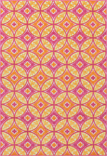 Surya Jolene JOL-1013 Bright Pink Patterned Outdoor Rug Product Image