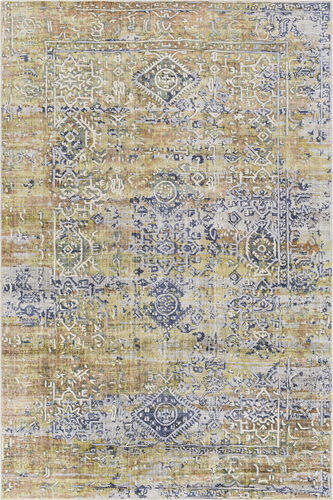 Modern Loom Jordan JOR-2300 Yellow Hand Knotted Silk Rug Product Image