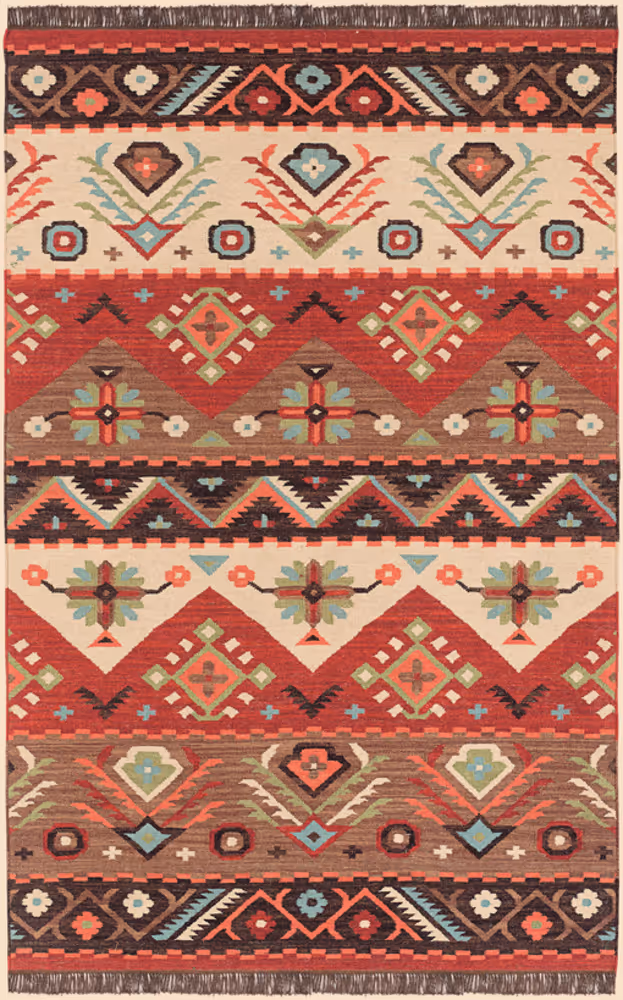 Surya Jewel Tone JT-8 Khaki Wool Patterned Rug