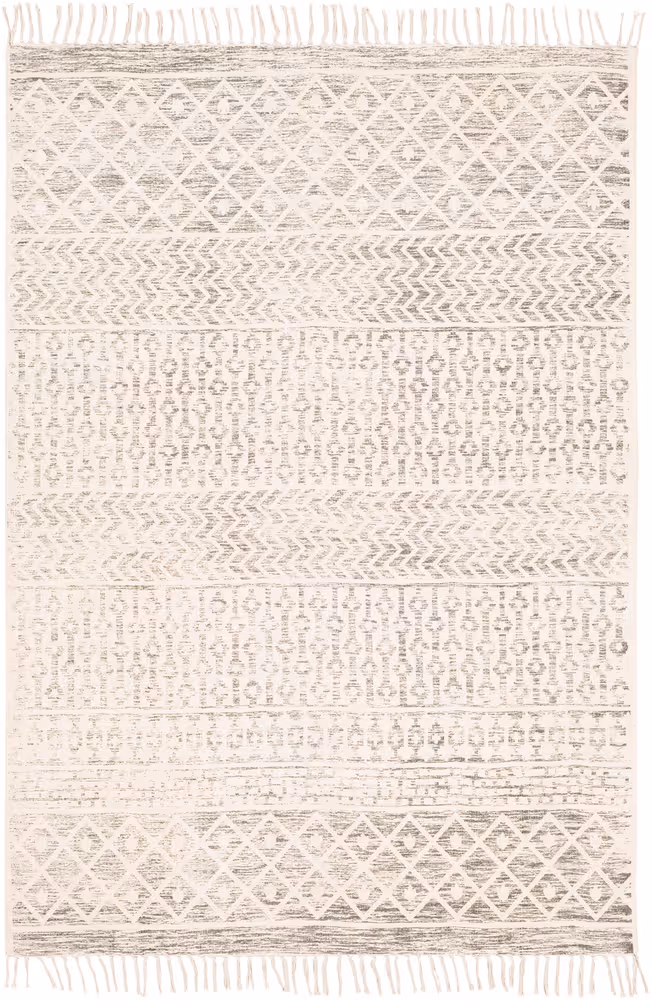 Surya Aldhibaldah ALB-2302 Charcoal Abstract Patterned Rug