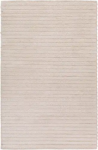 Surya Kindred KDD-3003 White Solid Colored Wool Rug Product Image