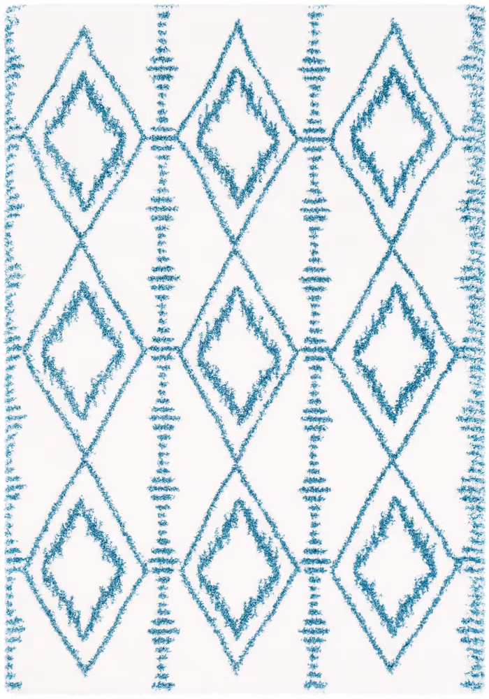 Surya Kodiak KDK-1036 Teal Shag Synthetic Rug