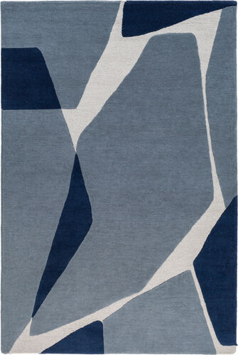 Surya Kennedy KDY-3017 Dark Blue Wool Abstract Rug Product Image