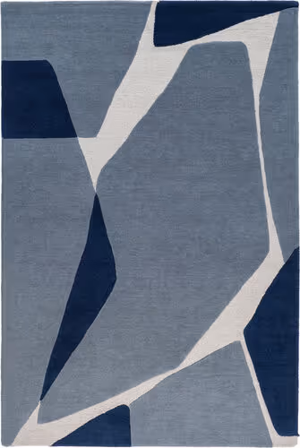 Surya Kennedy KDY-3017 Dark Blue Wool Abstract Rug Product Image