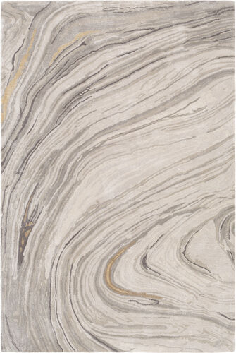 Kavita KVT-2304 Gray Abstract Wool Rug Product Image