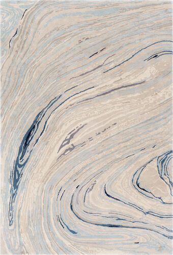 Kavita KVT-2308 Brown Silk Abstract Rug Product Image