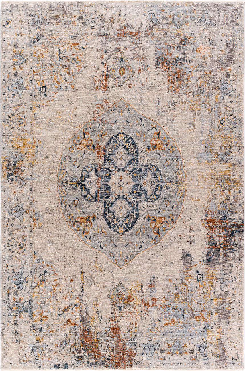 Modern Loom Laila LAA-2306 Multi-Colored Power Loomed Synthetic Rug