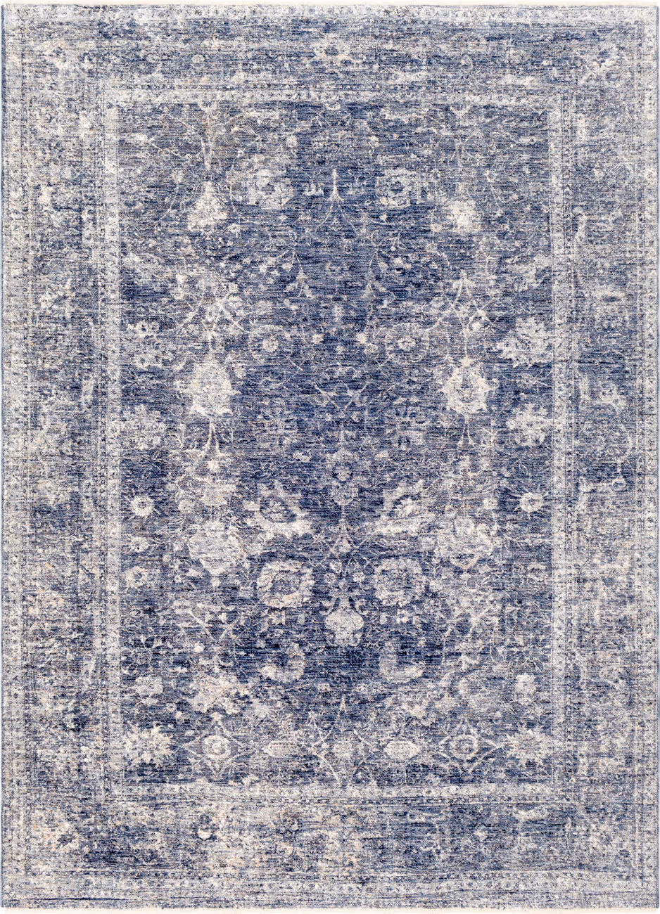 Surya Lincoln LIC-2303 Blue Synthetic Transitional Rug