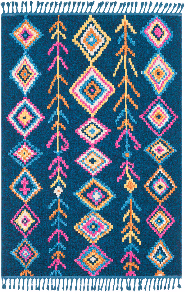 Surya Love LOV-2304 Navy Abstract Patterned Rug