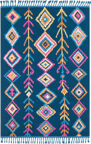 Surya Love LOV-2304 Navy Abstract Patterned Rug Product Image